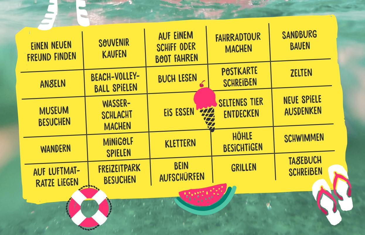 Urlaubs-Bingo